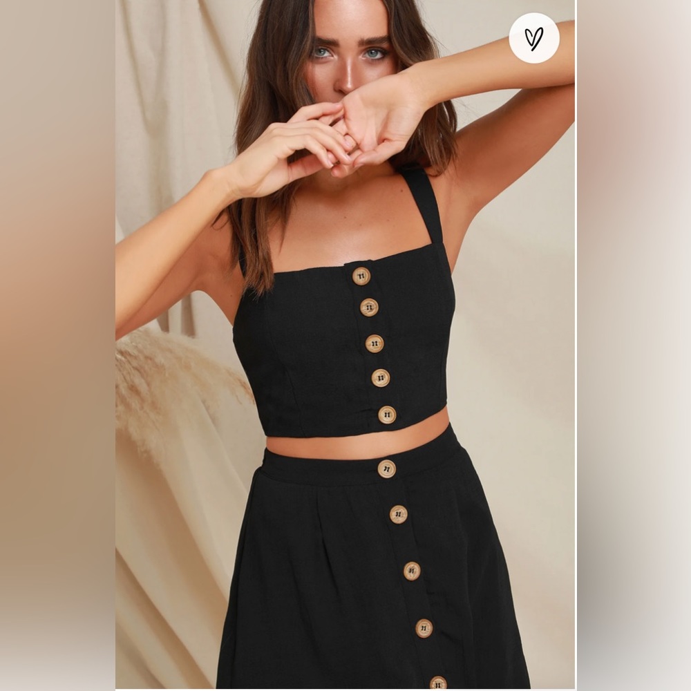 Lulus sweet as ever two piece vacation set.